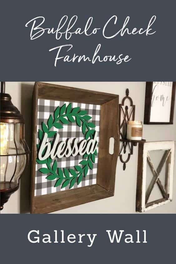 Buffalo Check Farmhouse Gallery wall 