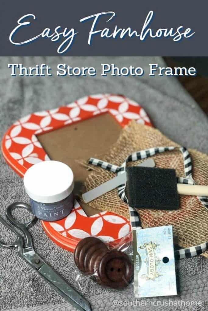 Easy Farmhouse Photo Frame pin