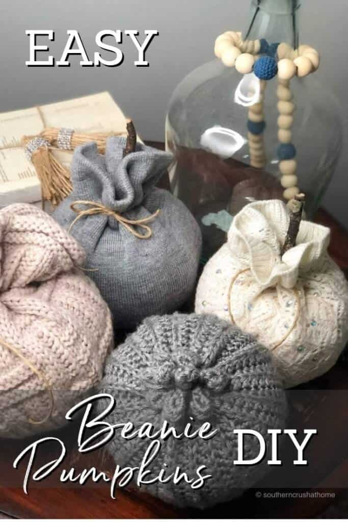 Easy beanie pumpkins DIY 