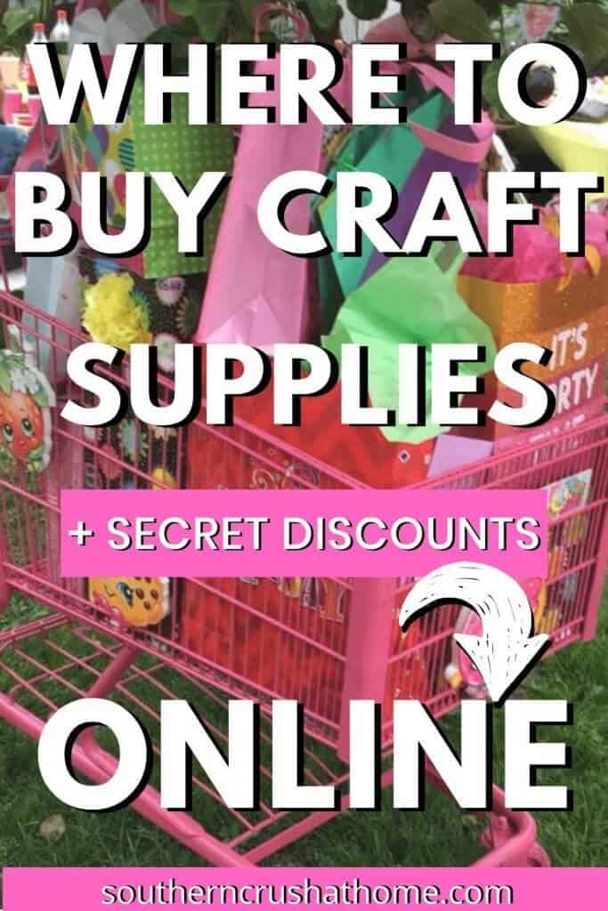 Craft supplies discount
