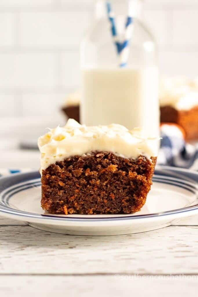 Easy Pumpkin Spice Cake for Thanksgiving with milk