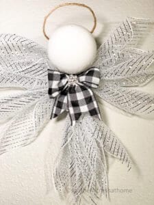 How To Make A Deco Mesh Christmas Angel Craft