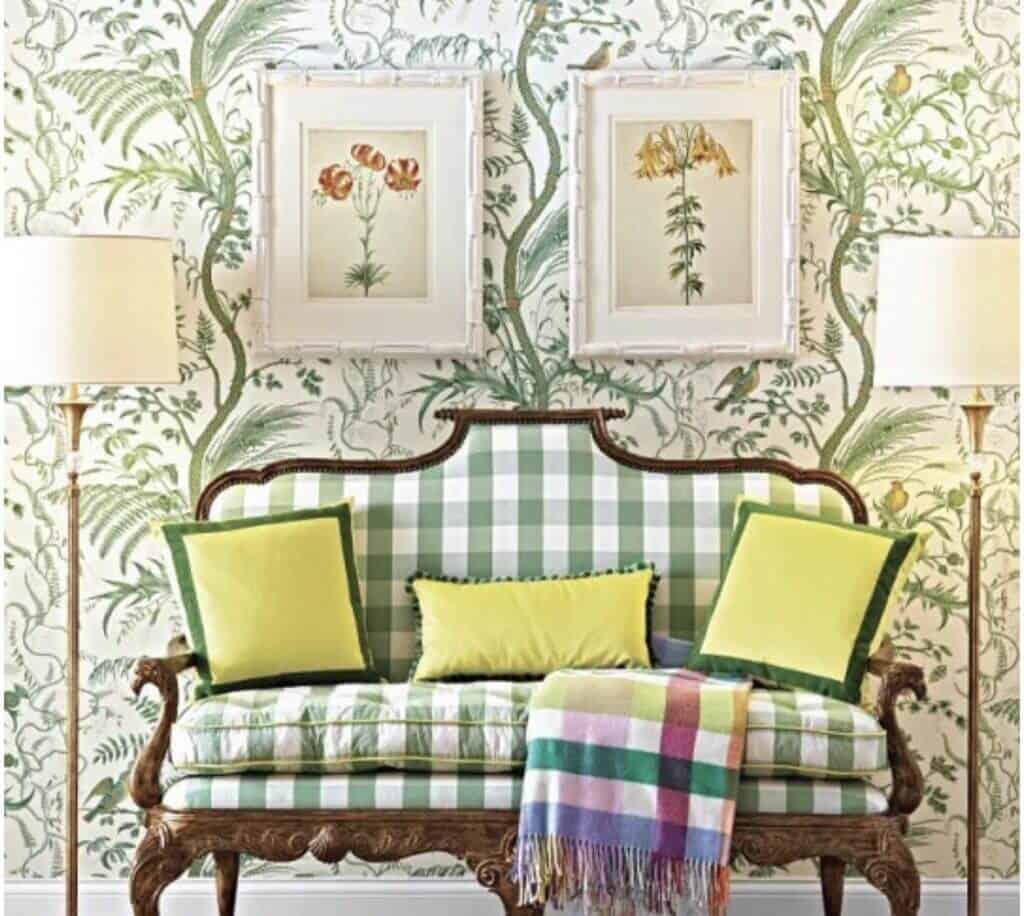 https://www.southerncrushathome.com/wp-content/uploads/2020/12/green-and-white-buffalo-check-settee-1024x916.jpg