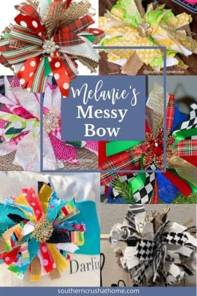 DIY Messy Bow Tutorial (Easy Bow Making) - Southern Crush at Home