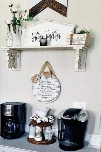 How to Make a Coffee Bar Sign with an Image Transfer - Southern Crush ...