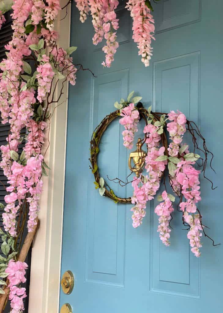Easy to Make Spring Wreath - Sweet Pea