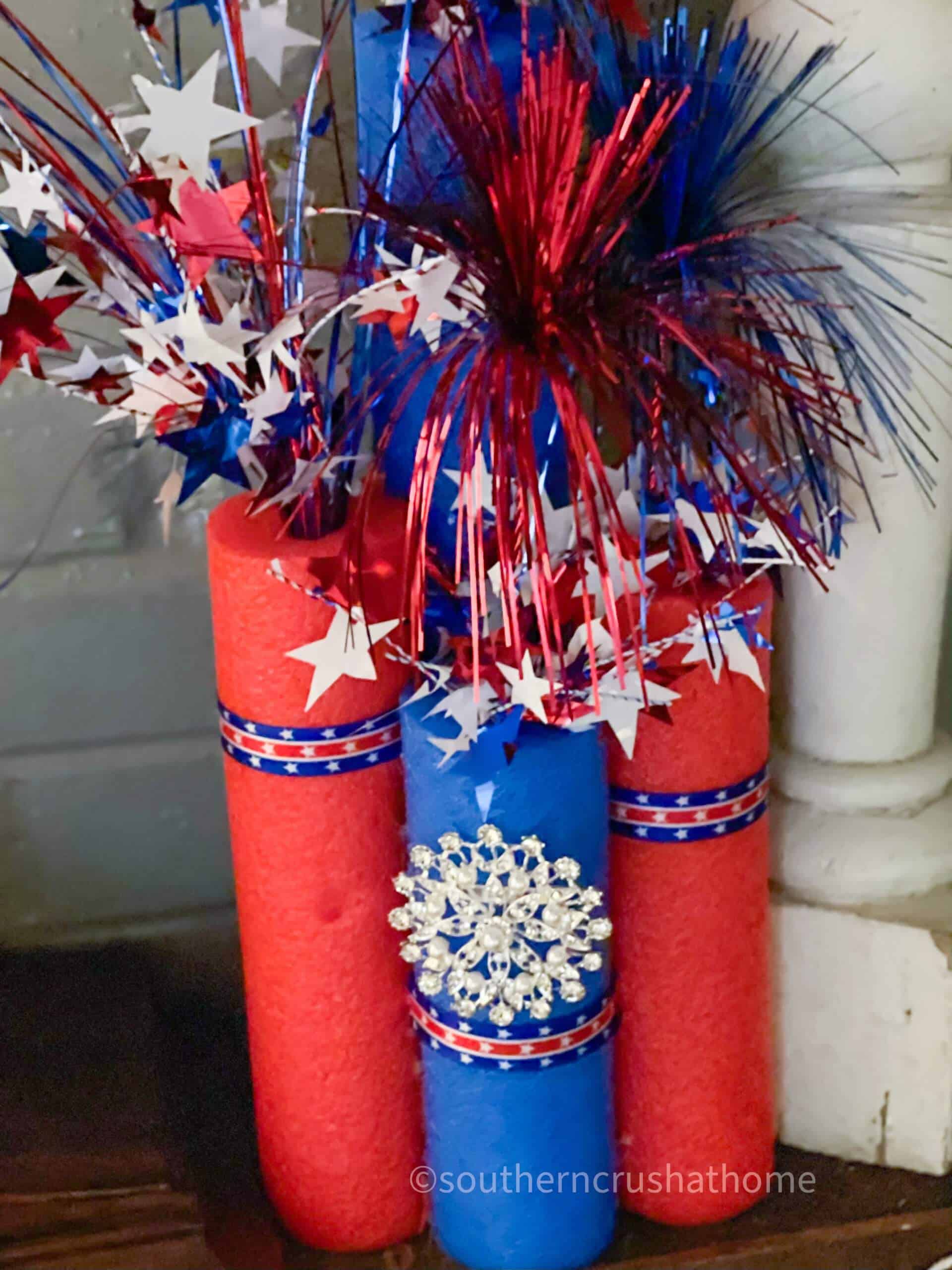 How To Make A Fun Dollar Tree Pool Noodle Firecracker DIY