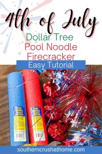 How To Make A Fun Dollar Tree Pool Noodle Firecracker DIY