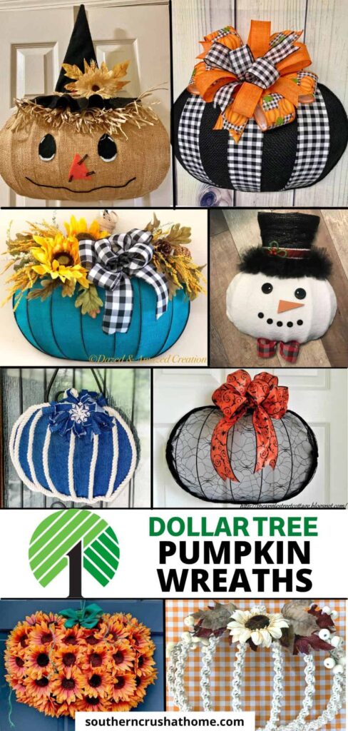 Dollar Tree Pumpkin Wreath Ideas PIN