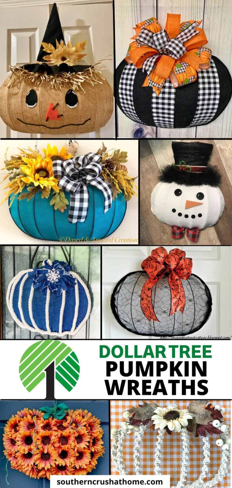 Dollar Tree Pumpkin Wreath Ideas PIN