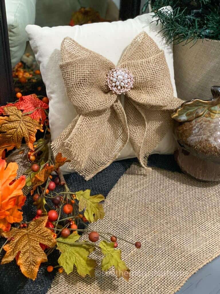 How to Make a DIY Burlap Bow in Five Minutes - Southern Crush at Home