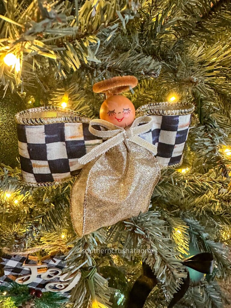 ribbon angel ornament