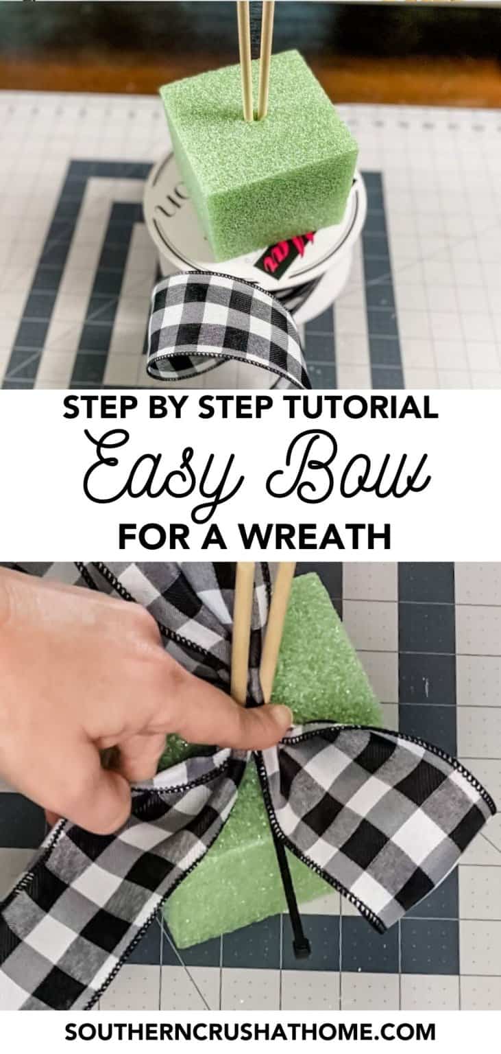 How to Make an Easy Bow (using Mesh Ribbon) - Southern Crush at Home