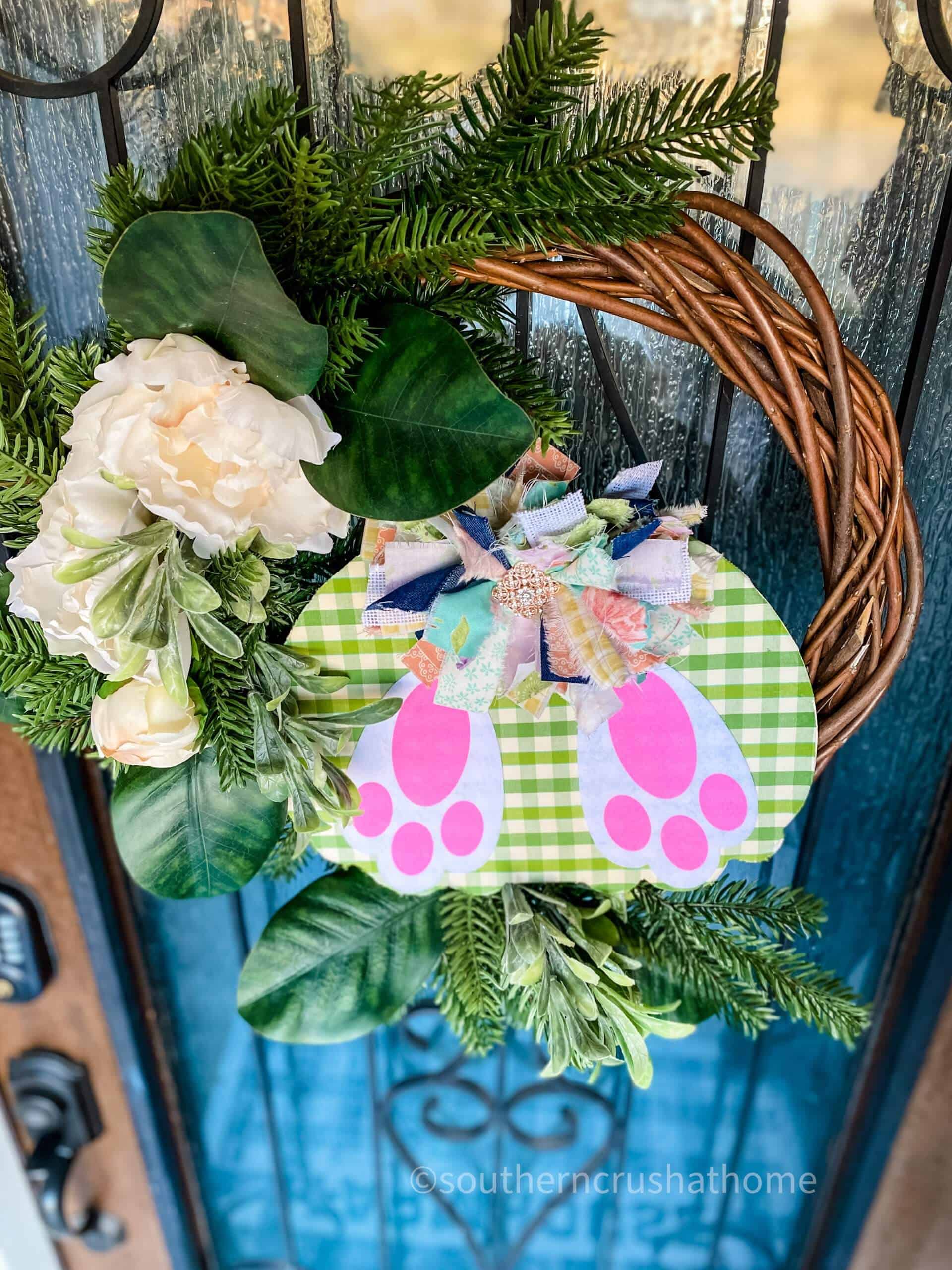 Easter Decor, Easter Wreath, Bunny good Butt Wreath. Farmhouse Decor