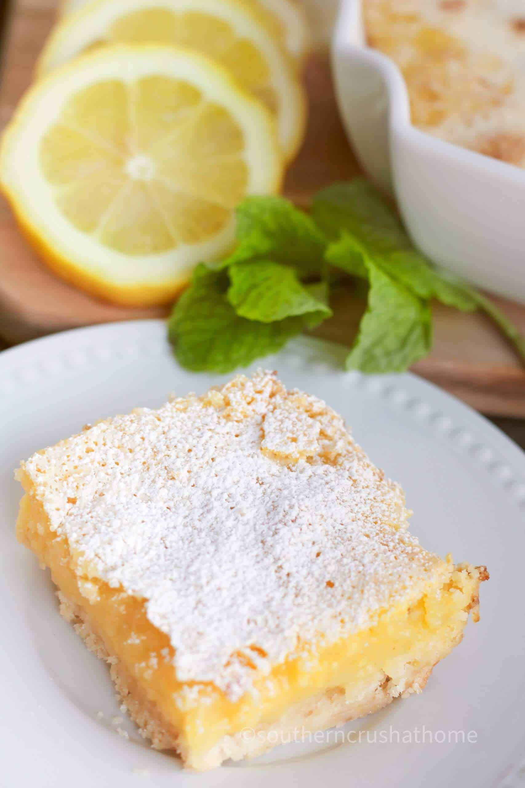 Easy Recipe For Lemon Bars - Southern Crush At Home