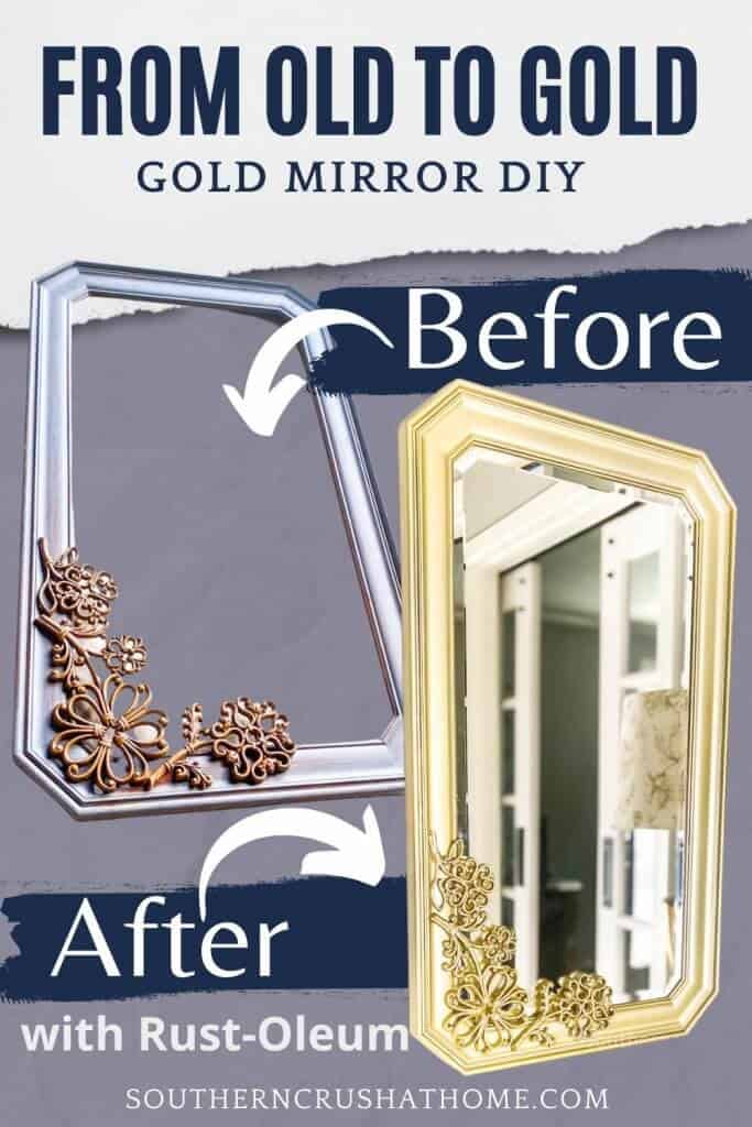 How to paint an Antique Gold Faux Finish - Just Paint It Blog  Antique gold  mirror, Painting furniture diy, Gold picture frames