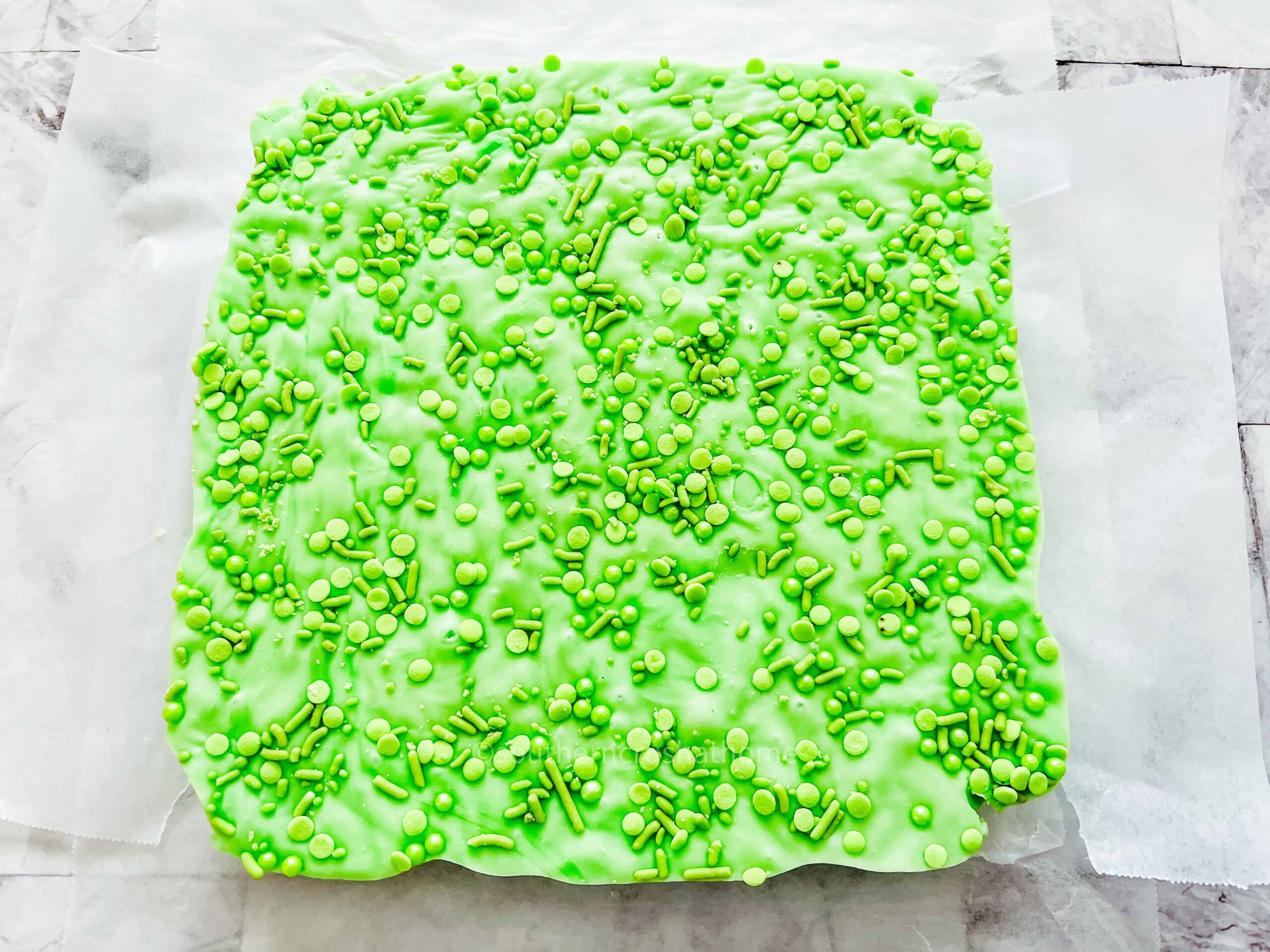 Grinch Fudge block