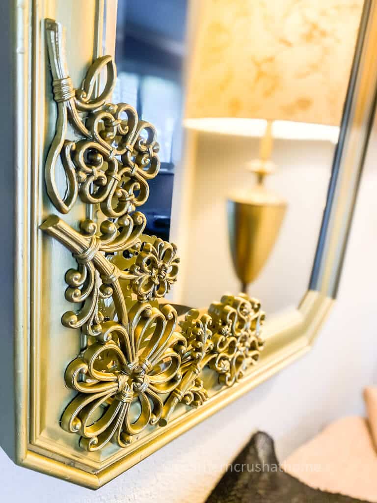diy gold wall mirror — diy mirror wall no power tools