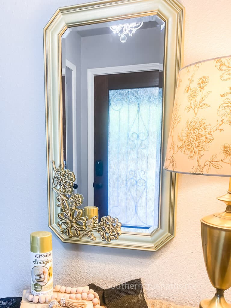 How to Paint a Mirror Frame Gold Easily In Two Steps 
