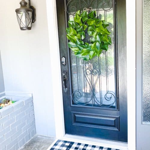 How to Paint a Black Front Door the Easy Way