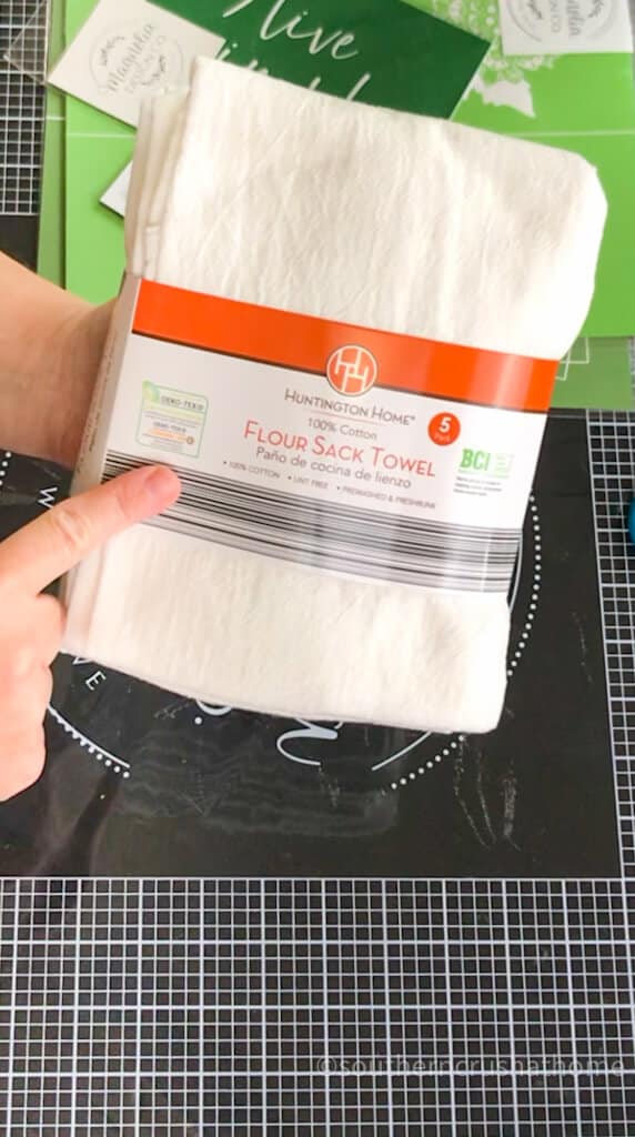DIY Flour Sack Towels - Twine & Braids