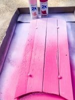 Front Porch Decor: How to Make a Pink Vintage Sled