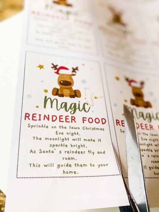 Easy Magic Reindeer Food Recipe + Reindeer Food Printables