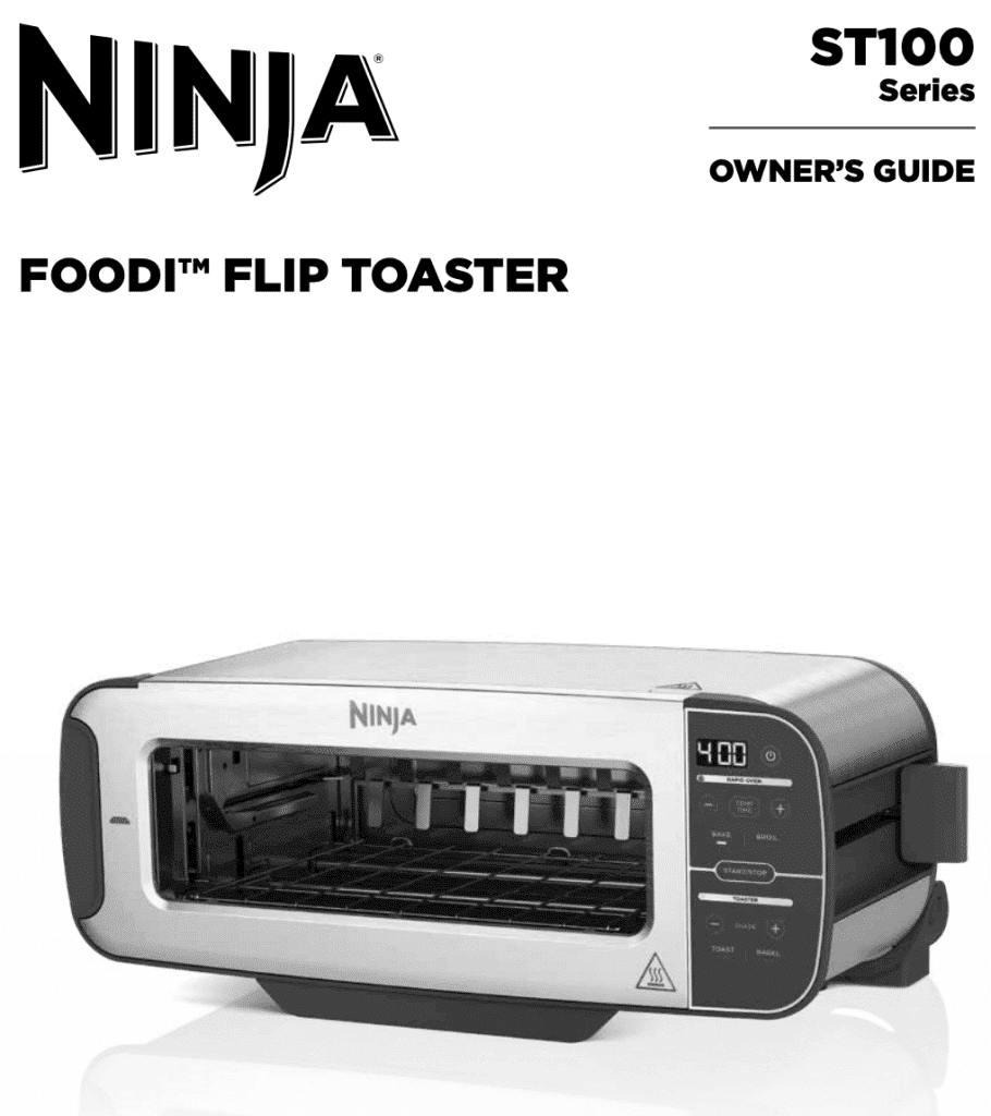  Ninja ST100 Foodi 2-in-1 Flip Toaster, 2-Slice