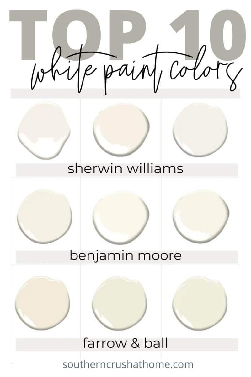 The 10 Best White Paint Colors