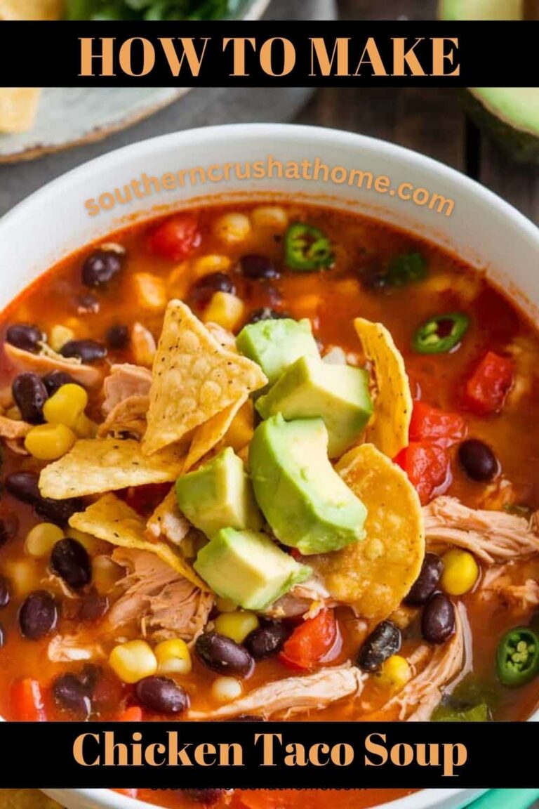 chicken taco soup PIN