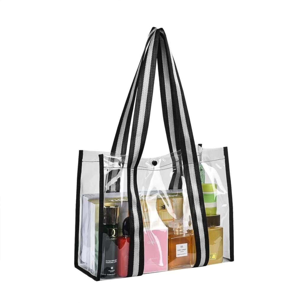 Iridescent clear bag, great for sporting events #lv