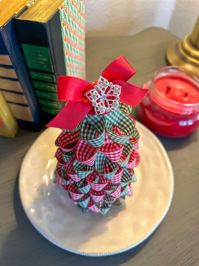 How To Make A Ribbon Christmas Tree Southern Crush At Home   Ribbon Christmas Tree 01 640x853 