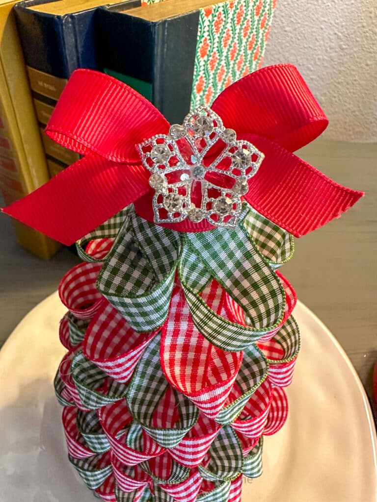 How To Make A Ribbon Christmas Tree Southern Crush At Home   Ribbon Christmas Tree 05 768x1024 