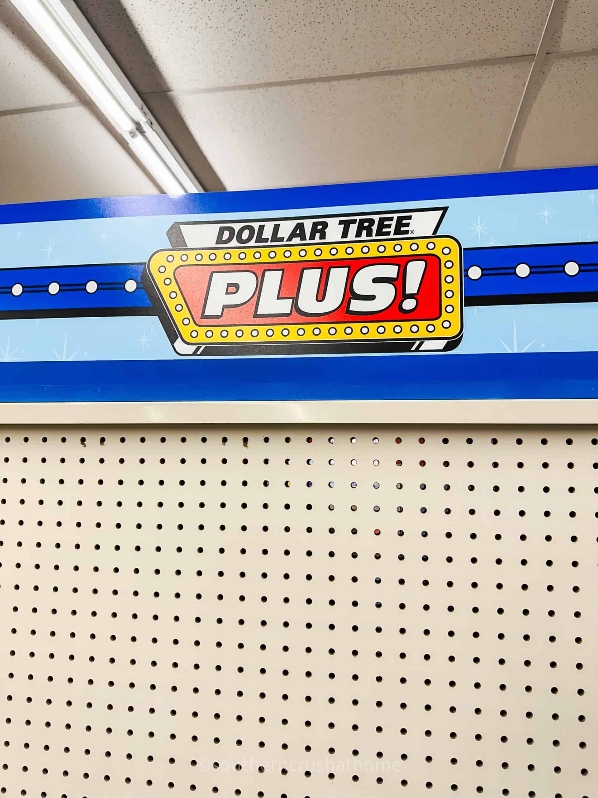 dollar tree plus signage