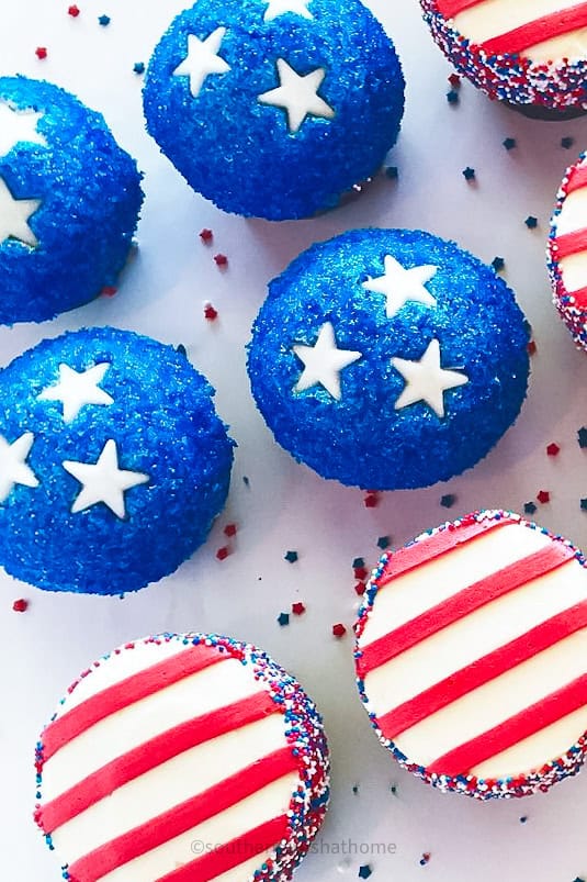 stars and stripes cupcakes