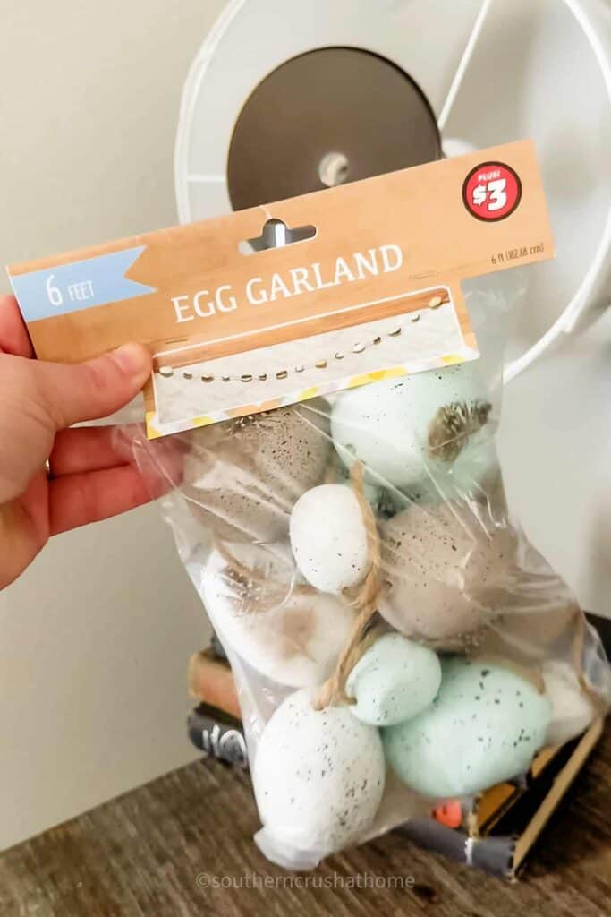 neutral easter egg garland