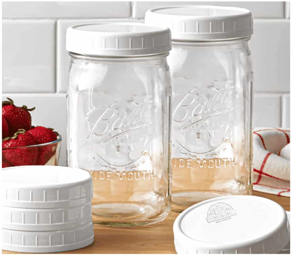 mason jars with lids