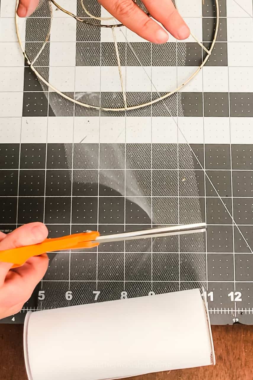 trimming tulle