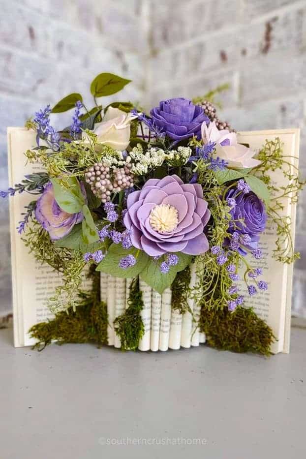 lavender book flowers