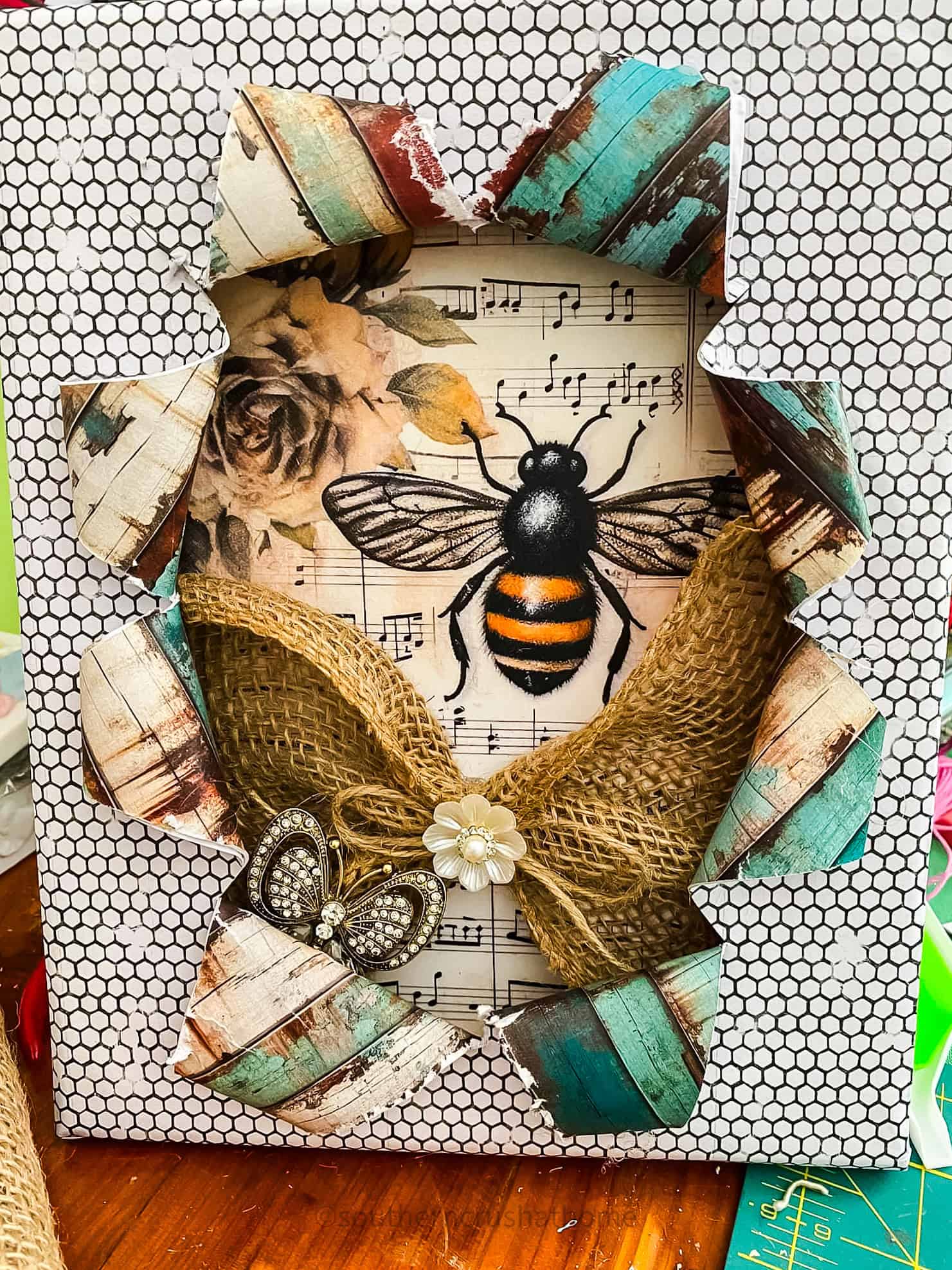 bumblebee busted canvas