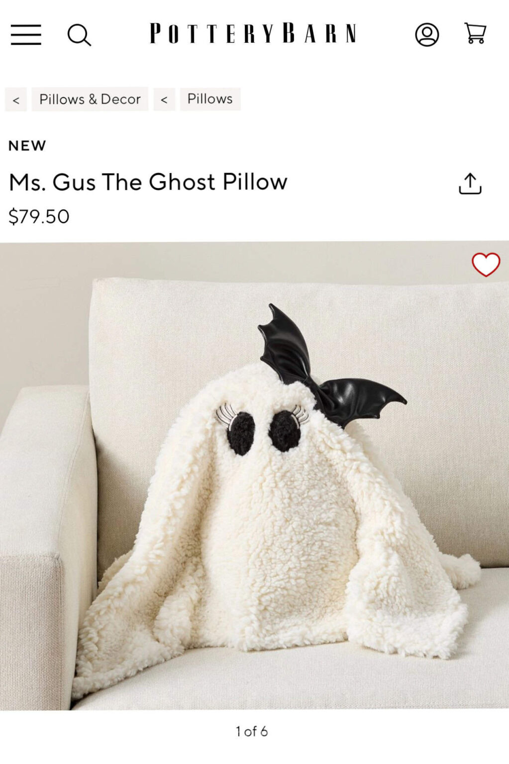 Diy Pottery Barn Gus The Ghost Pillow A No Sew Halloween Craft You’ll Love Southern Crush At Home