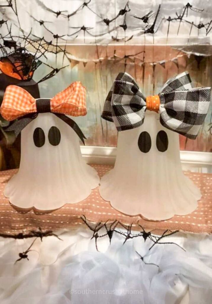 Halloween Ghost Lights with bows