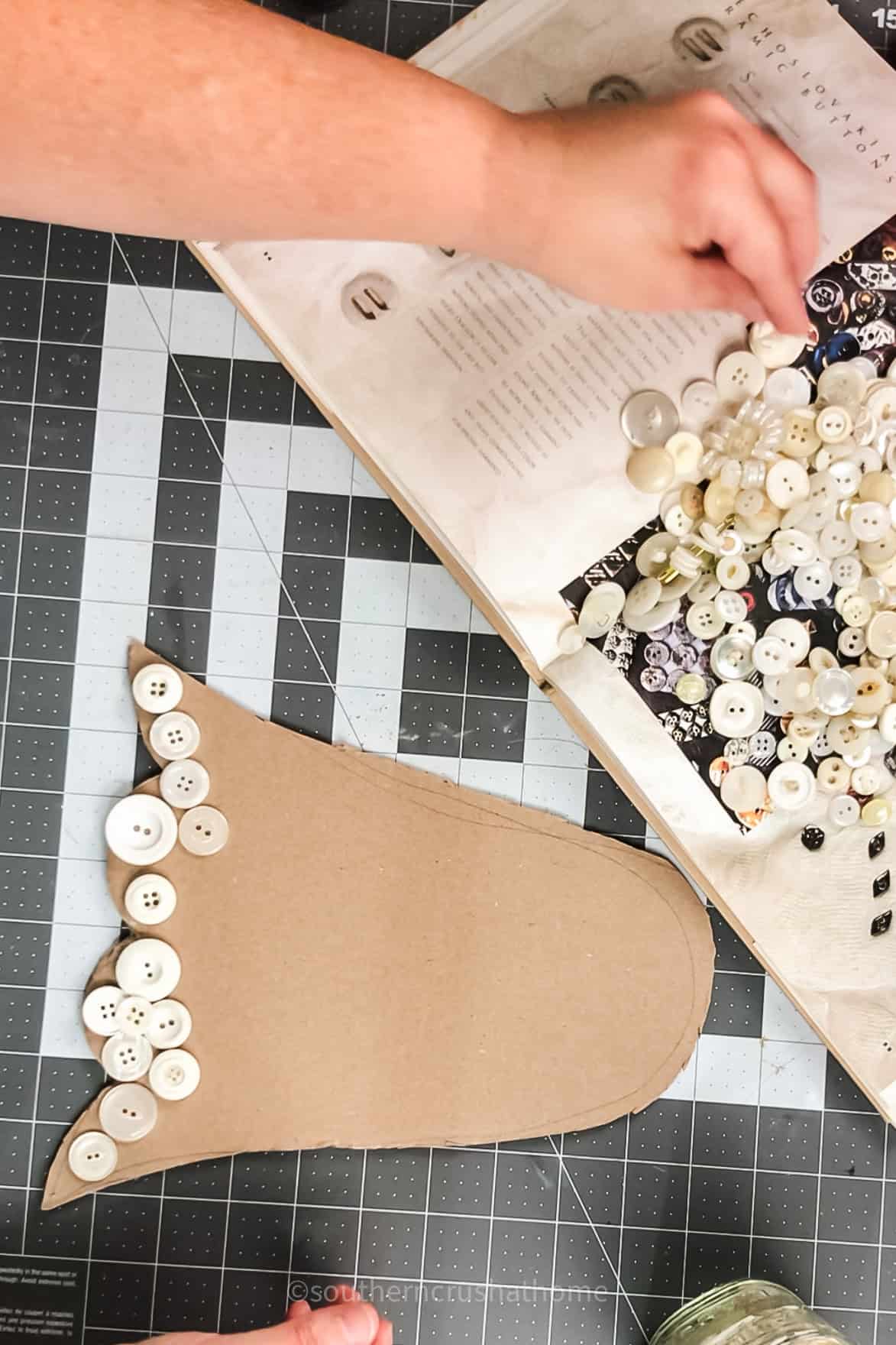 adding buttons to cardboard