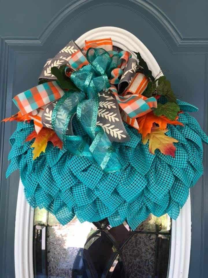 turquoise wreath