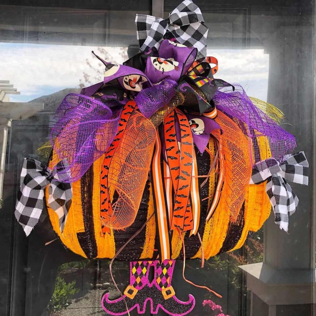 witch feet wreath