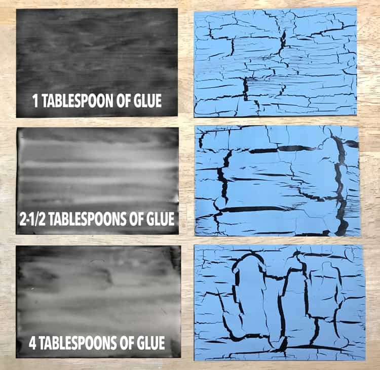 crackle paint glue comparisons