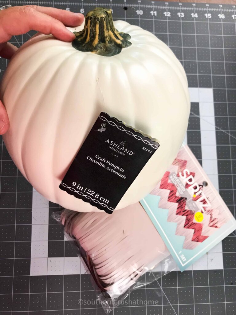 supplies for rose gold ombre fringe pumpkin