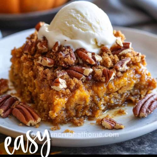 Pumpkin Dump Cake Recipe PIN