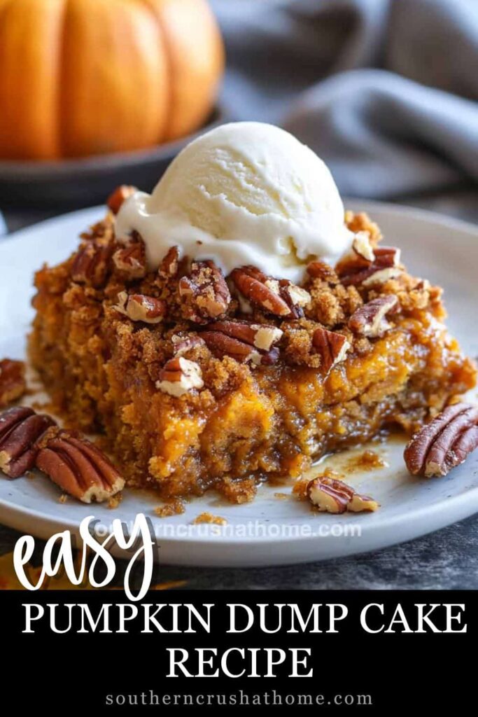 Pumpkin Dump Cake Recipe PIN 