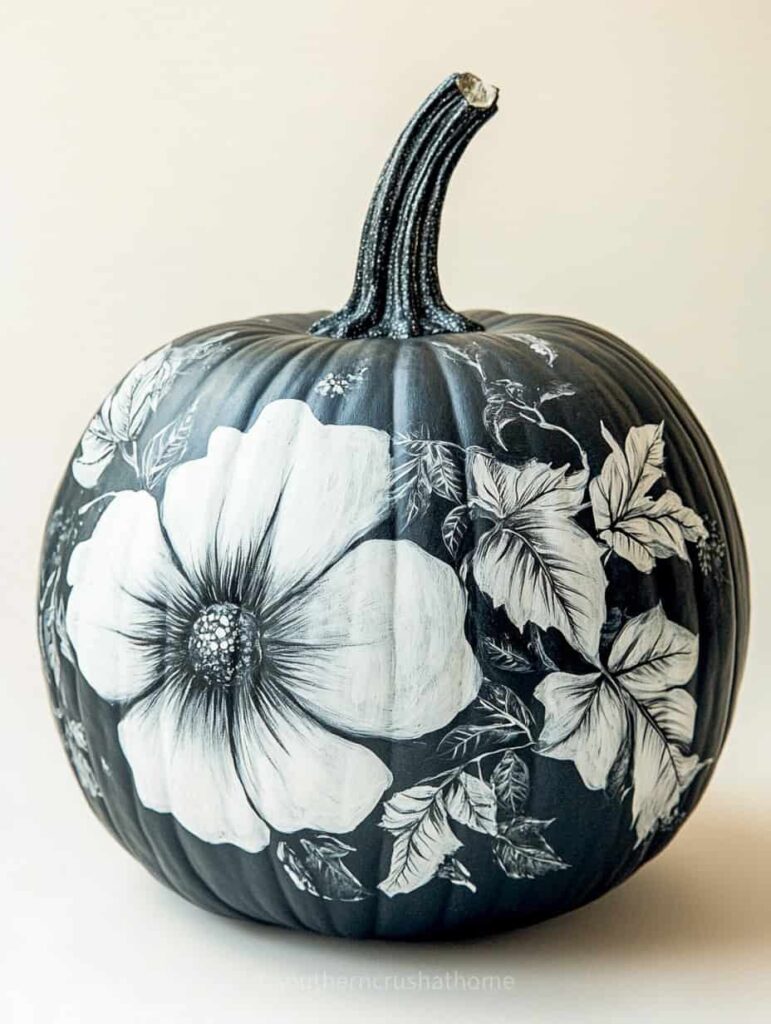 black and white pumpkin